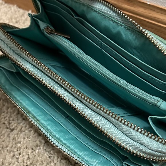 Buckle Double Zip Sequin Wallet - Picture 4 of 5